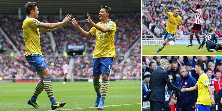 Debut Ozil Inspirasikan Kemenangan Arsenal atas Sunderland 3-1